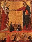 Barna da Siena The Mystical Marriage of St.Catherine oil